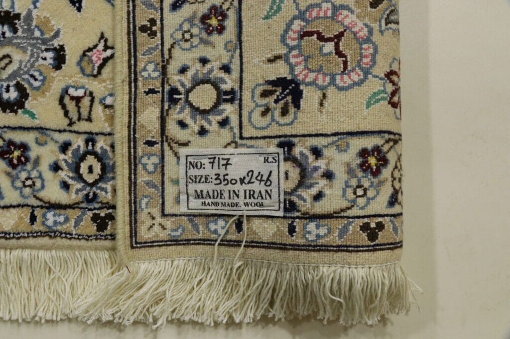 Persian Rug Nain 350 x 246 cm Wool Hand-knotted