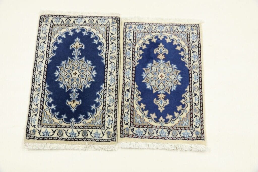 Persian Rug Nain 60 x 40 cm Wool Hand-knotted