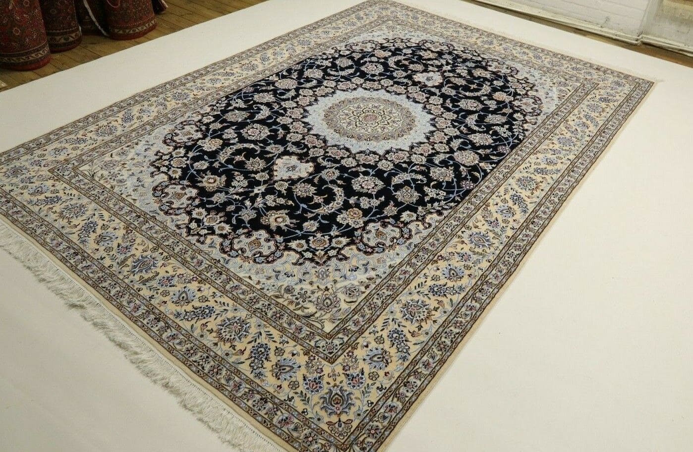 Persian Rug Nain 356 x 248 cm Wool Hand-knotted