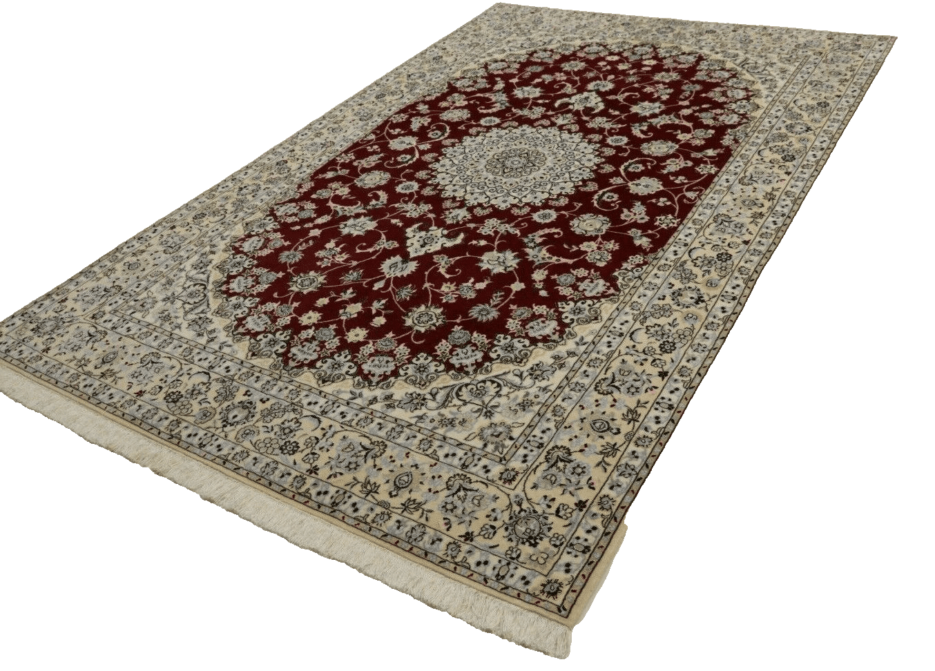 Persian Rug Nain 241 x 156 cm Wool Hand-knotted