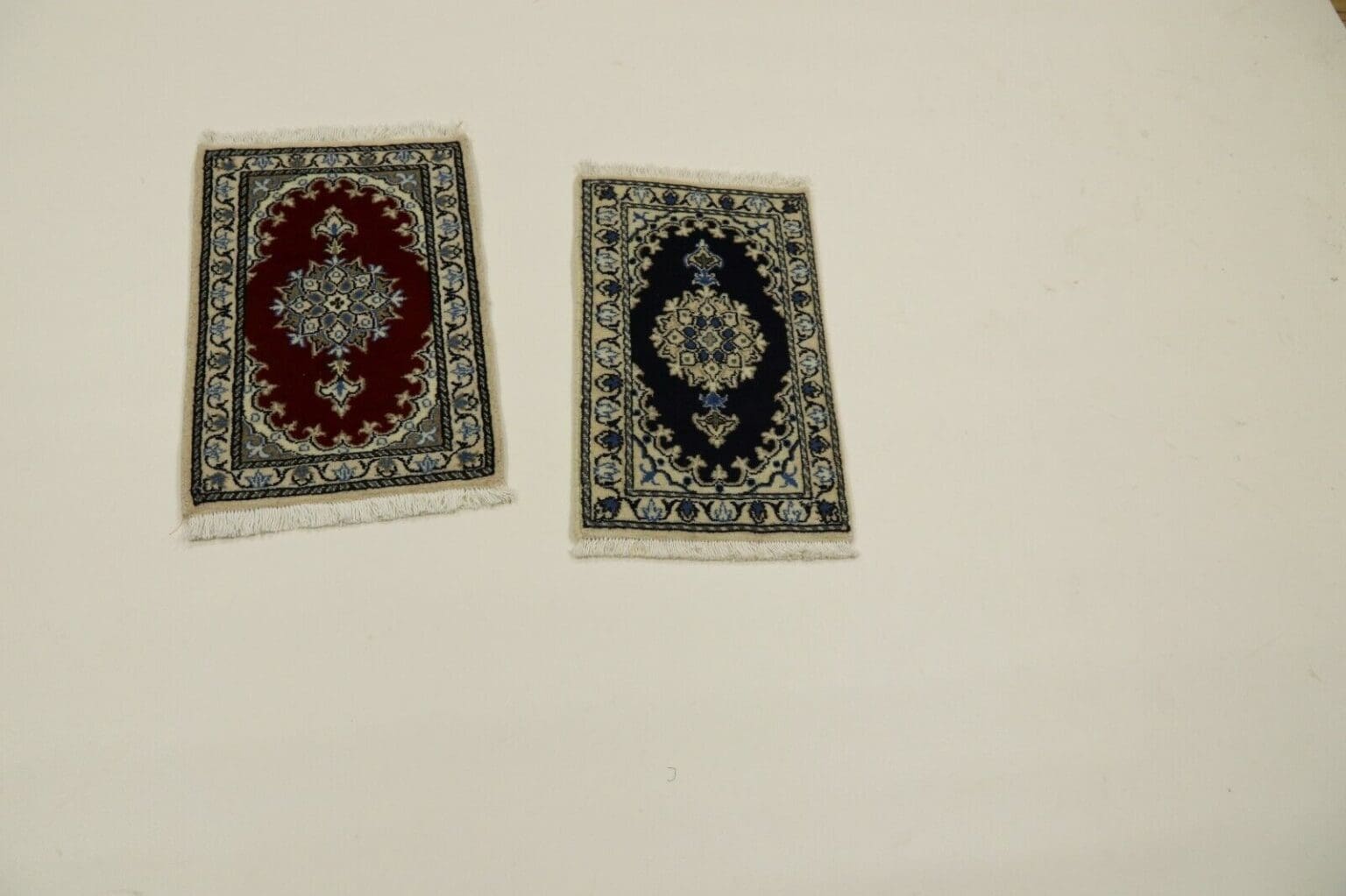 Persian Rug Nain 60 x 40 cm Wool Hand-knotted