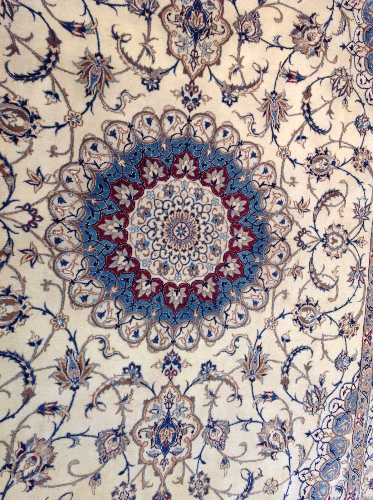 wunderschoner-perserteppich-nain-315-x-205-cm-400000-knoten-m-neu-1-1 Persian Rug Nain 315 x 205 cm Wool Hand-knotted