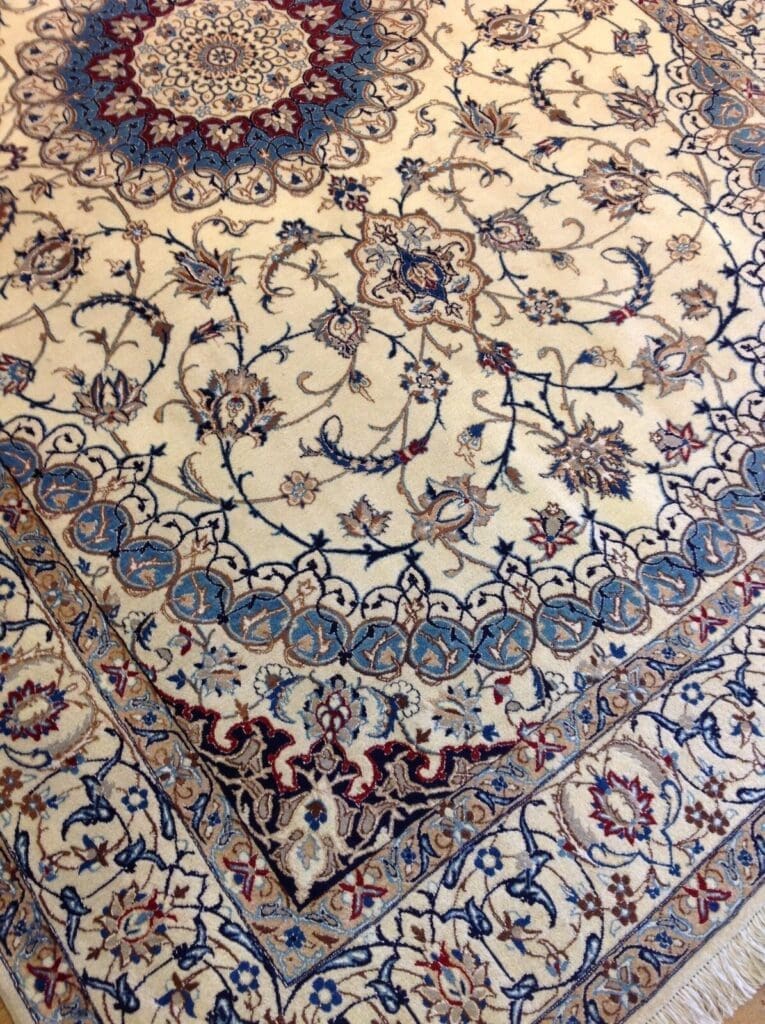 wunderschoner-perserteppich-nain-315-x-205-cm-400000-knoten-m-neu-1-2 Persian Rug Nain 315 x 205 cm Wool Hand-knotted