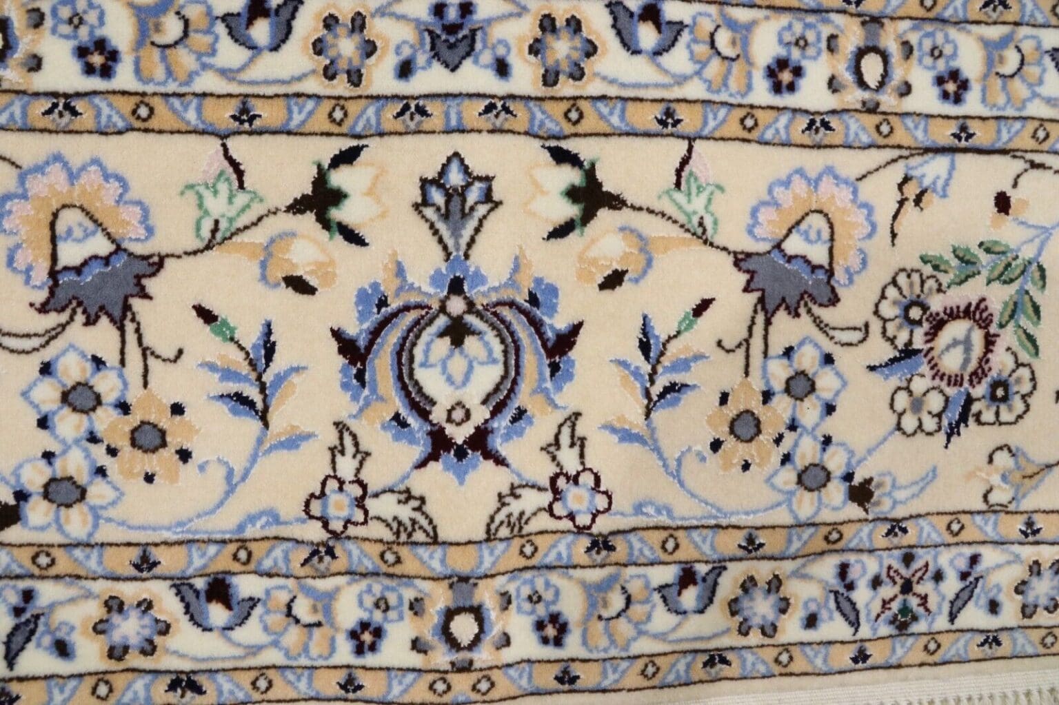 Persian Rug Nain 204 x 206 cm Cork wool Hand-knotted