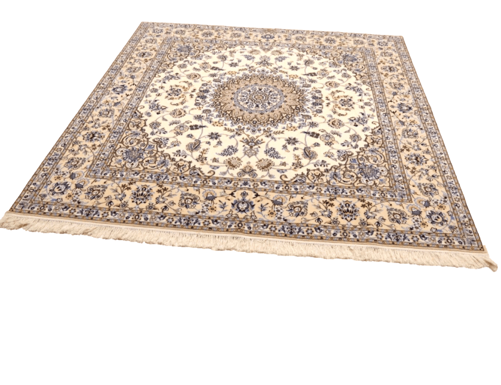 Persian Rug Nain 204 x 206 cm Cork wool Hand-knotted