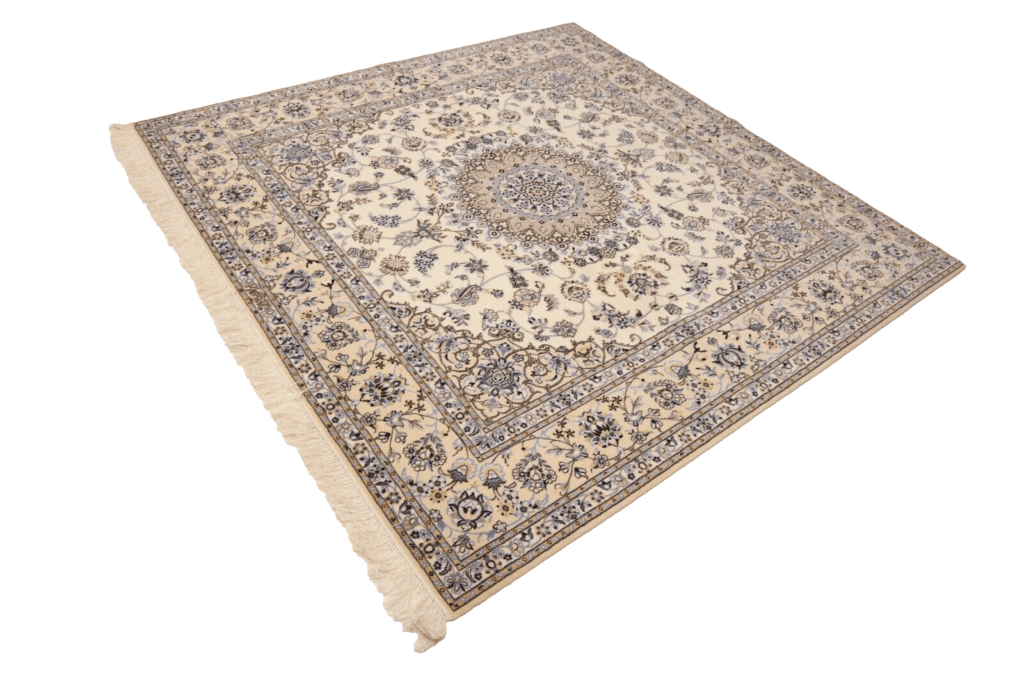 Persian Rug Nain 204 x 206 cm Cork wool Hand-knotted
