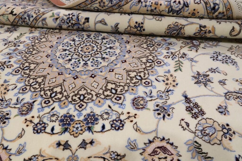 Persian Rug Nain 204 x 206 cm Cork wool Hand-knotted