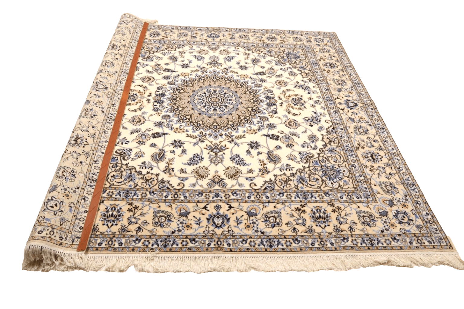 Persian Rug Nain 204 x 206 cm Cork wool Hand-knotted