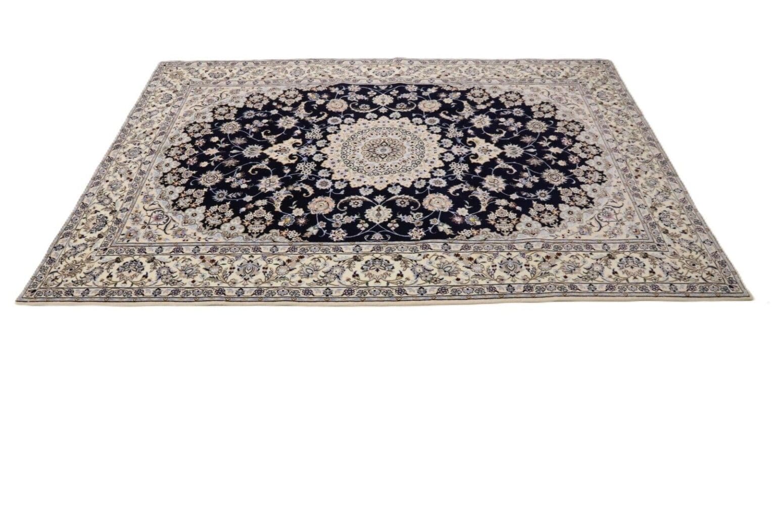 Persian Rug Nain 254 x 168 cm Cork Wool Hand-knotted