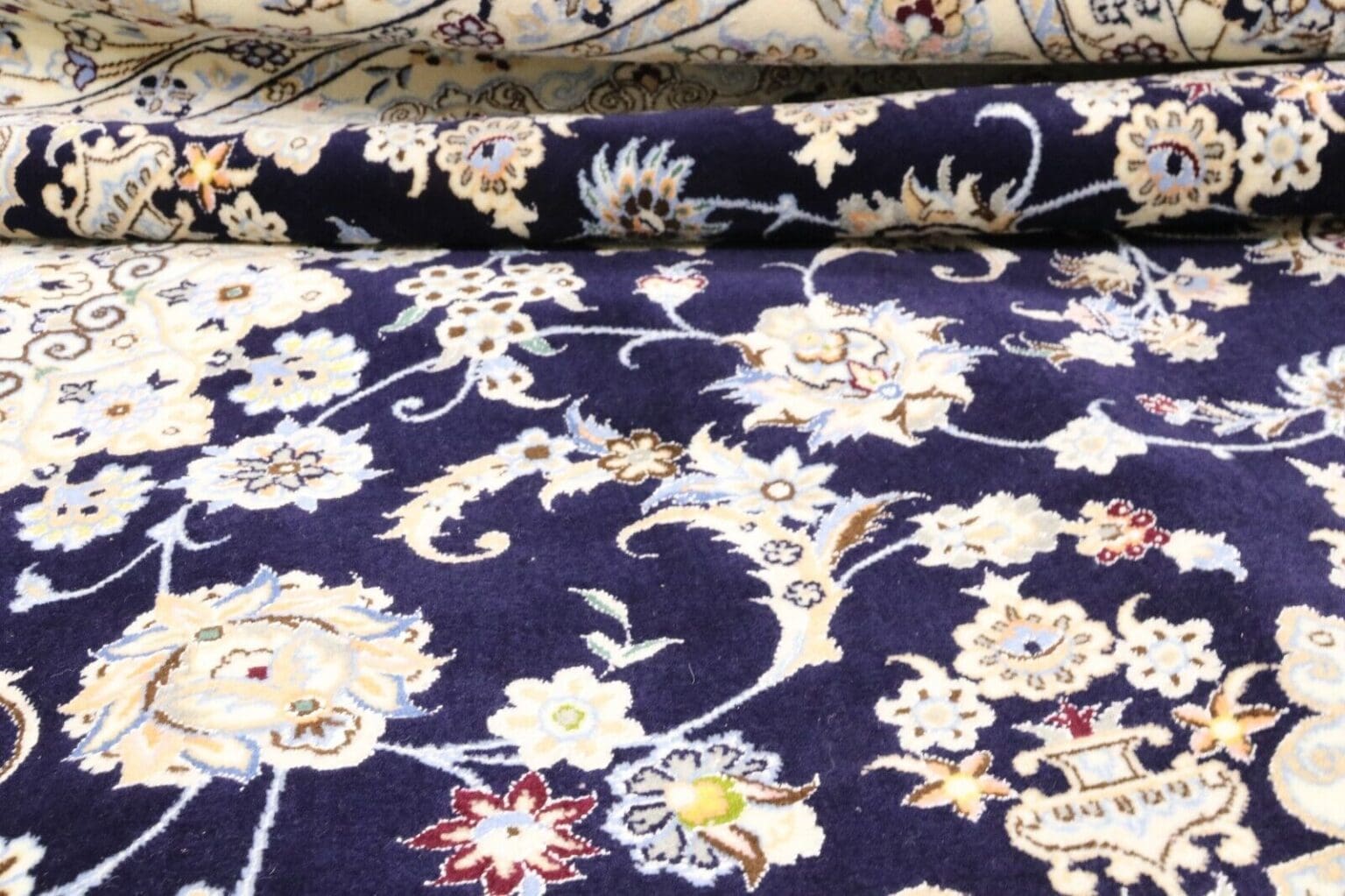 Persian Rug Nain 254 x 168 cm Cork Wool Hand-knotted