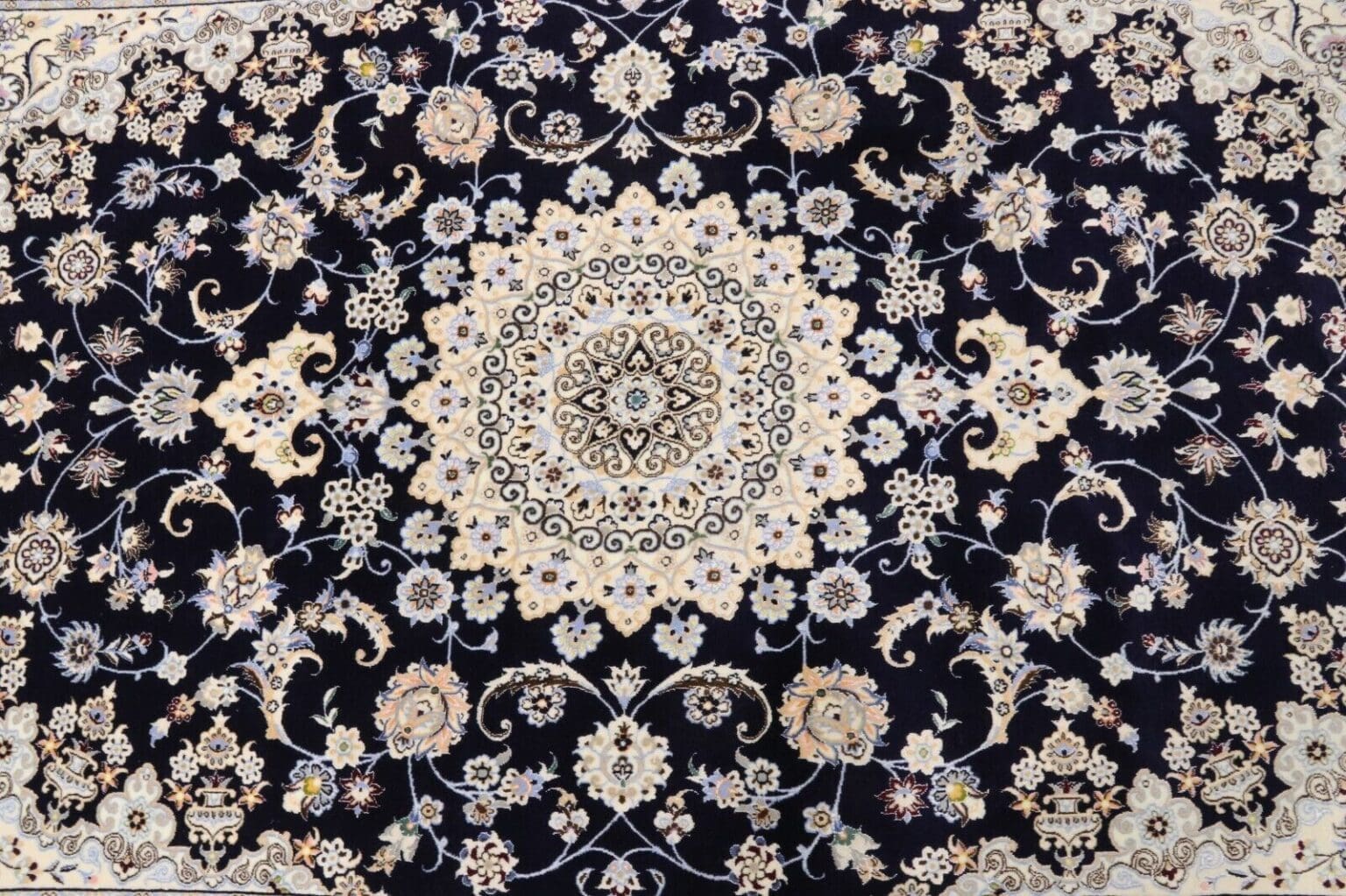 Persian Rug Nain 254 x 168 cm Cork Wool Hand-knotted