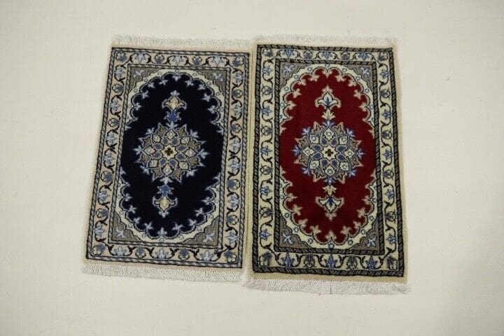 Persian Rug Nain 60 x 40 cm Wool Hand-knotted