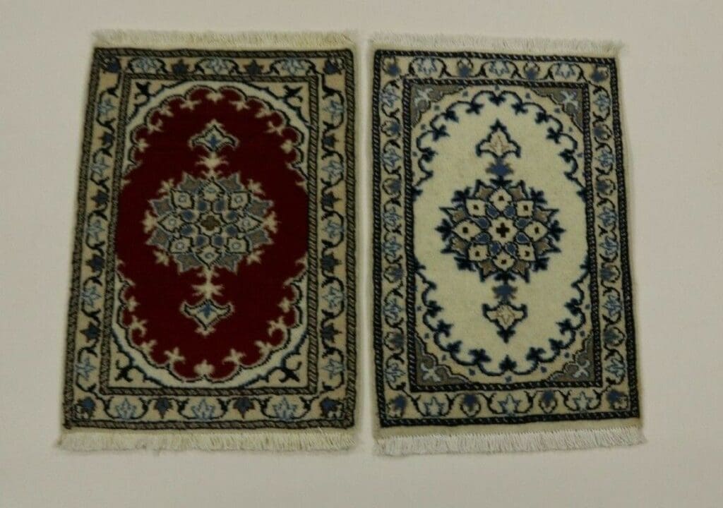 Persian Rug Nain 60 x 40 cm Wool Hand-knotted