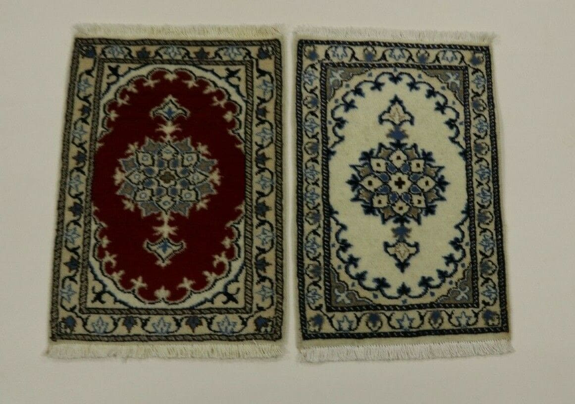 Persian Rug Nain 60 x 40 cm Wool Hand-knotted