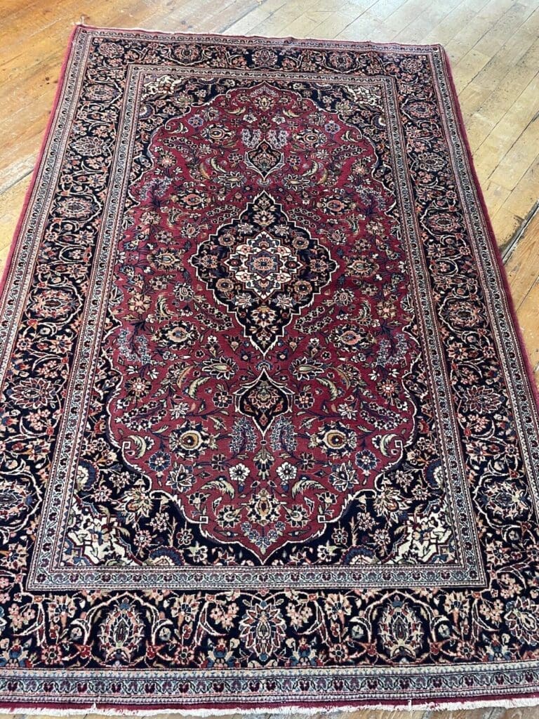 Persian Rug Kashan 210x140 cm Wool Hand-knotted