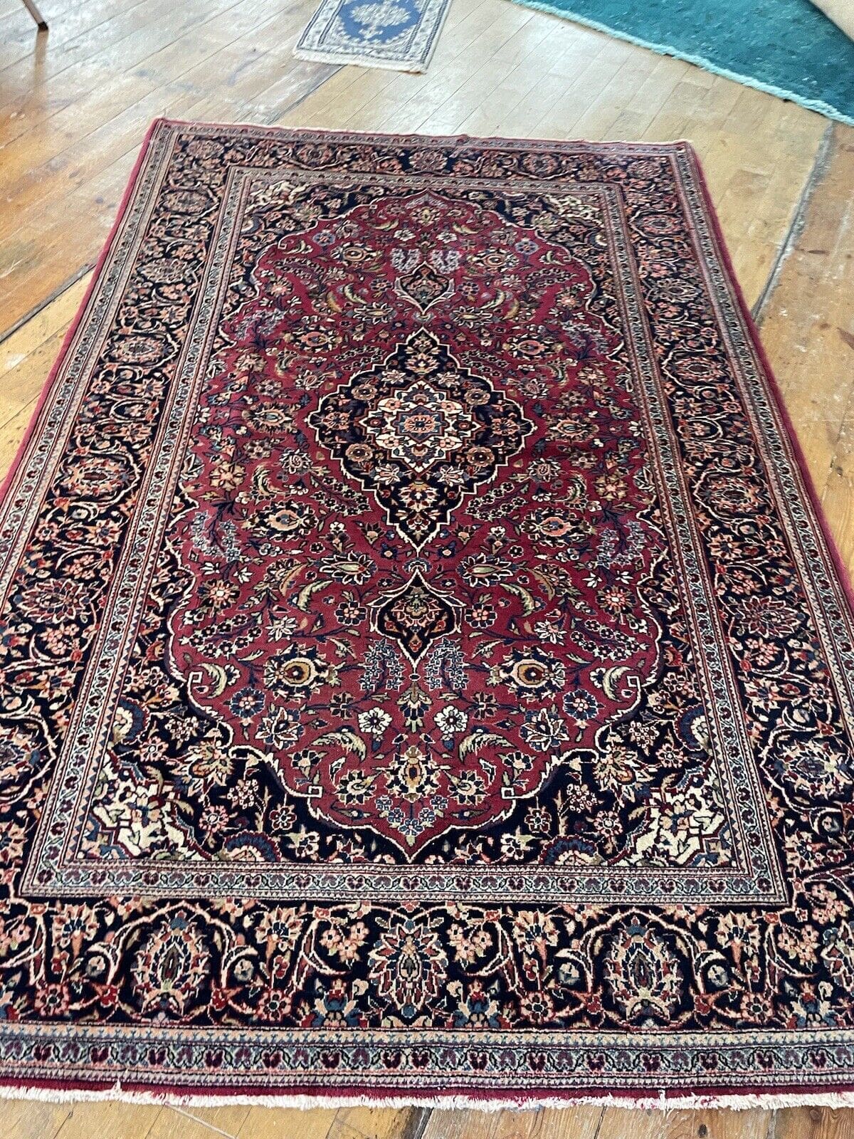 Persian Rug Kashan 210x140 cm Wool Hand-knotted