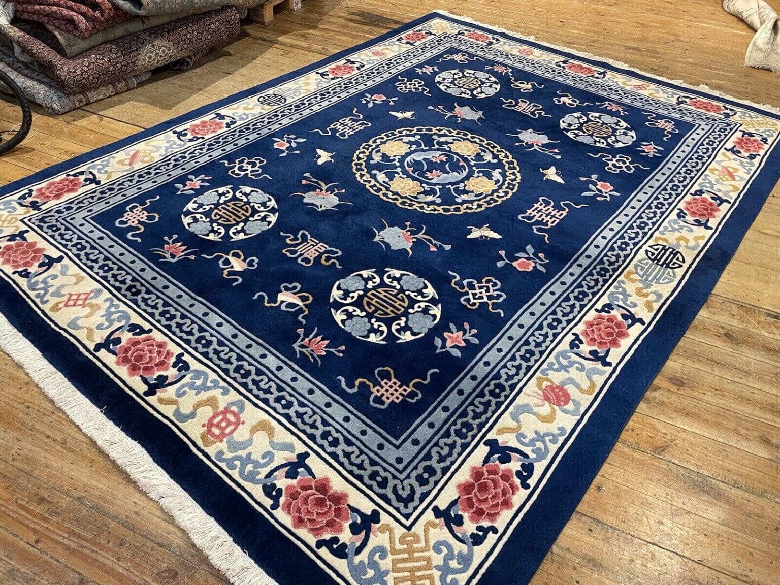 exquisiter-peking-antik-liebhaber-stuck-teppich-250x350-cm-seltenes-3 Oriental Rug Peking 250 x 350 cm Wool Hand-knotted