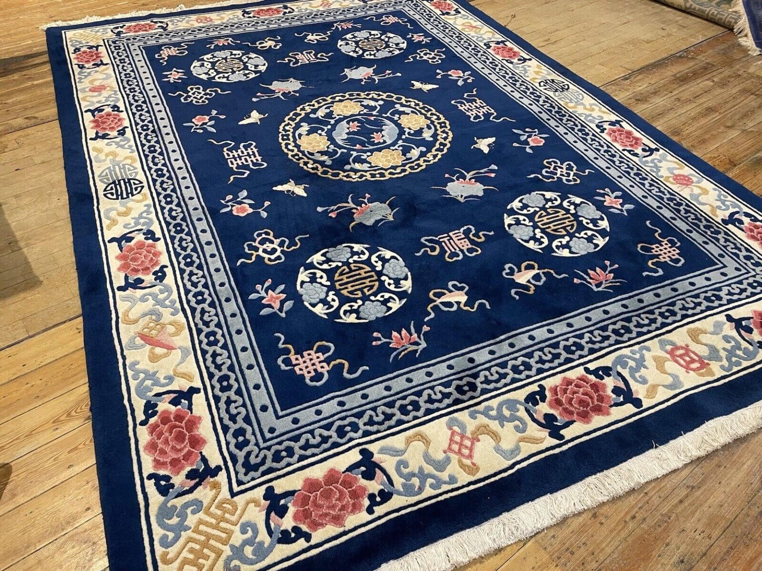 exquisiter-peking-antik-liebhaber-stuck-teppich-250x350-cm-seltenes-5 Oriental Rug Peking 250 x 350 cm Wool Hand-knotted