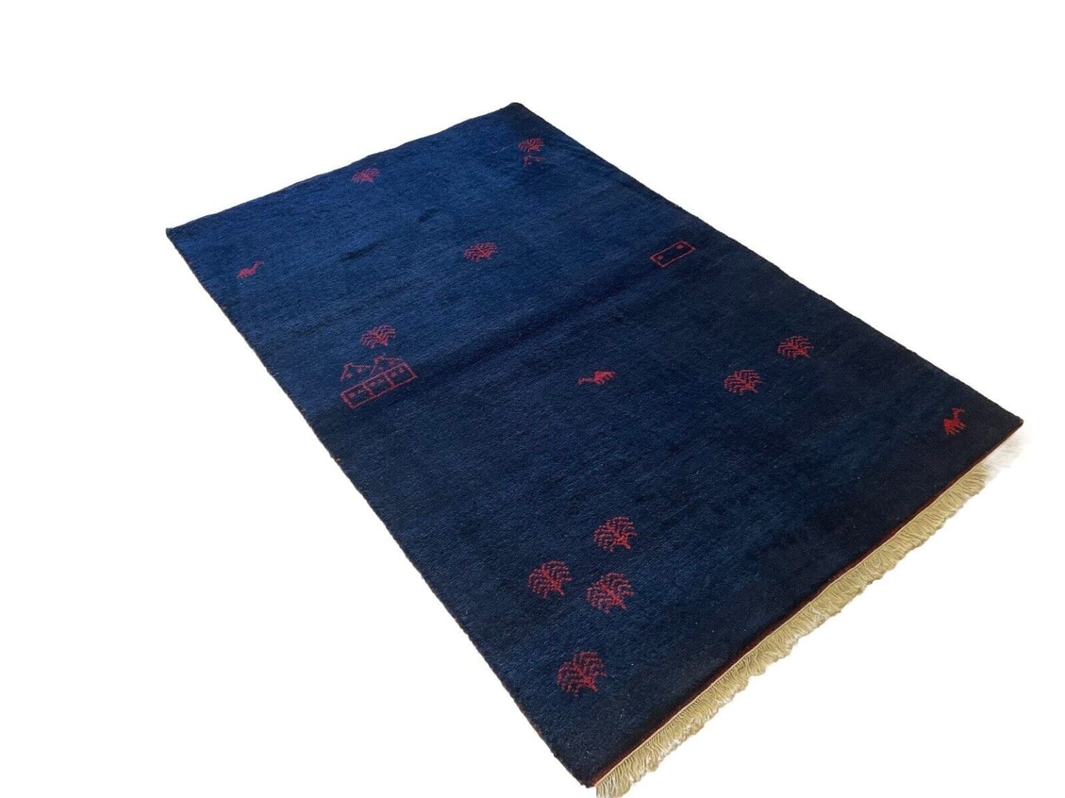 perserteppich-180x120-cm-handgesponnene-schurwolle-in-naturfarbe-blau-1-3 Persian Rug 180x120 cm Wool Hand-knotted