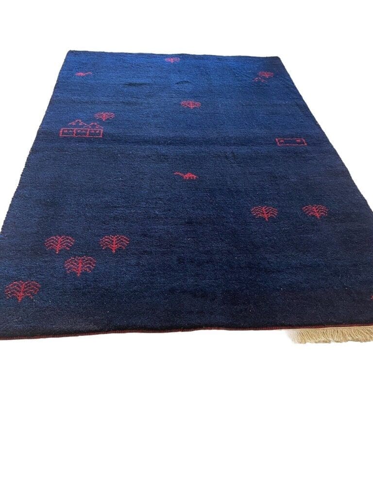 perserteppich-180x120-cm-handgesponnene-schurwolle-in-naturfarbe-blau-1-6 Persian Rug 180x120 cm Wool Hand-knotted