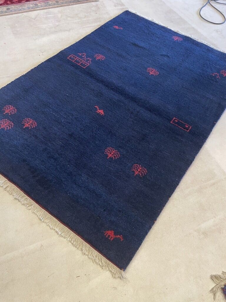 perserteppich-180x120-cm-handgesponnene-schurwolle-in-naturfarbe-blau-1-7 Persian Rug 180x120 cm Wool Hand-knotted