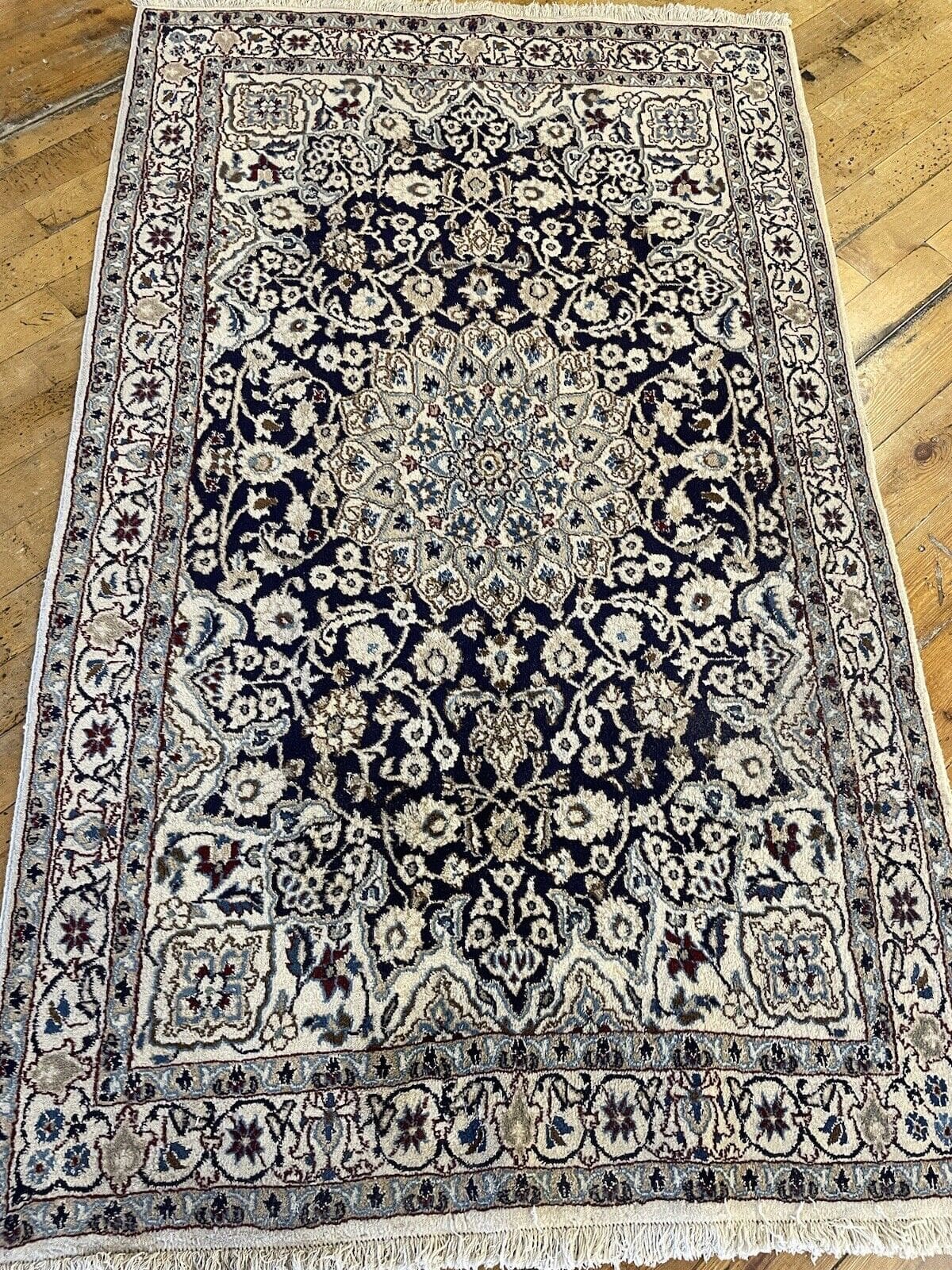 Persian Rug Nain 200x120 cm Wool Hand-knotted