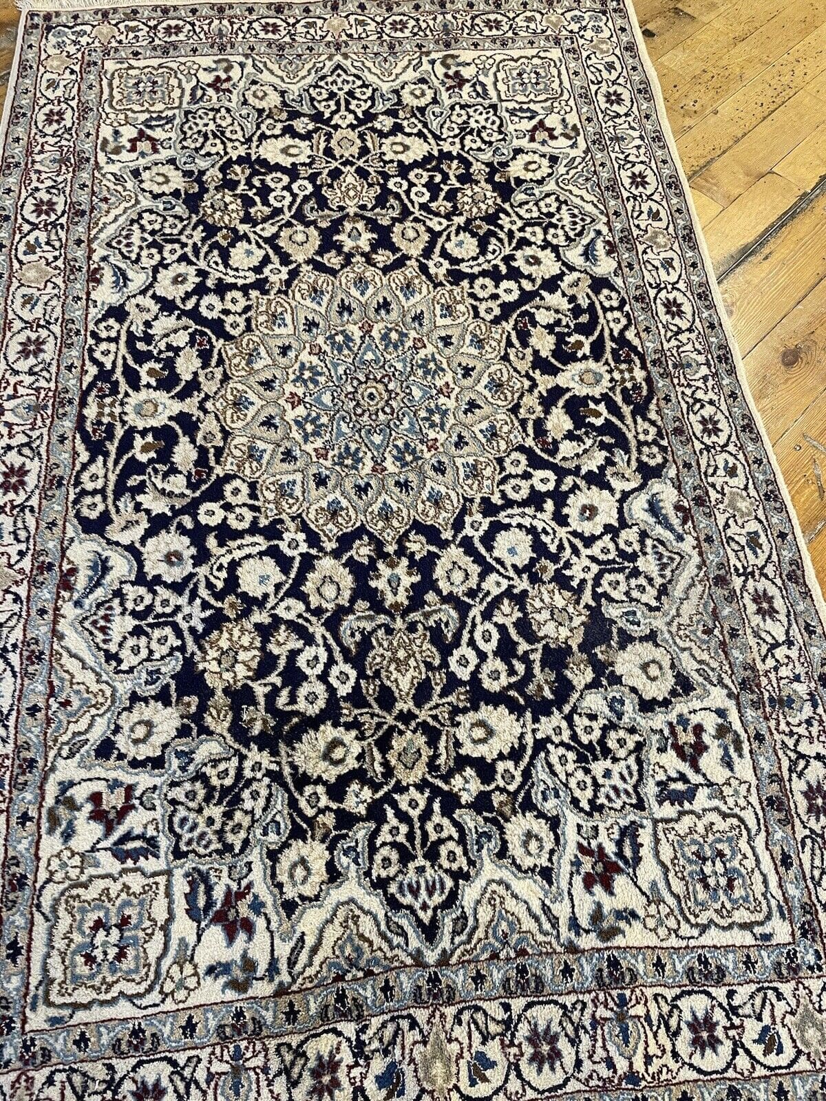 Persian Rug Nain 200x120 cm Wool Hand-knotted