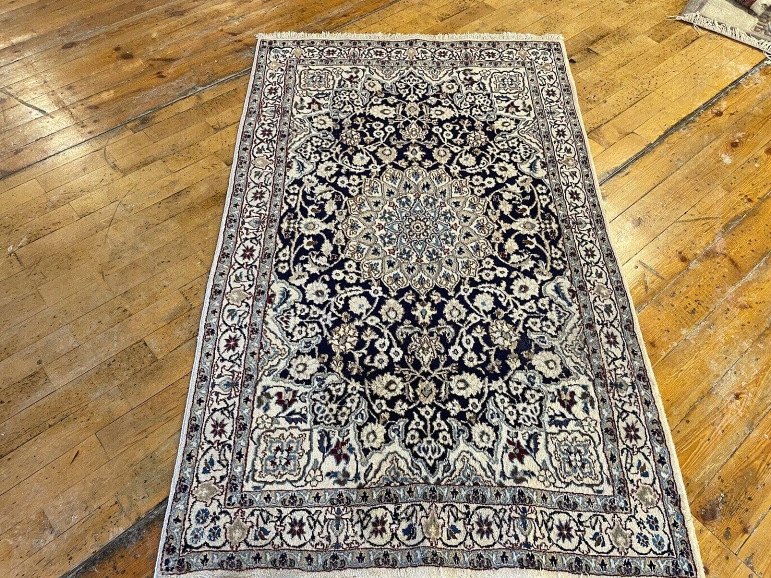 Persian Rug Nain 200x120 cm Wool Hand-knotted