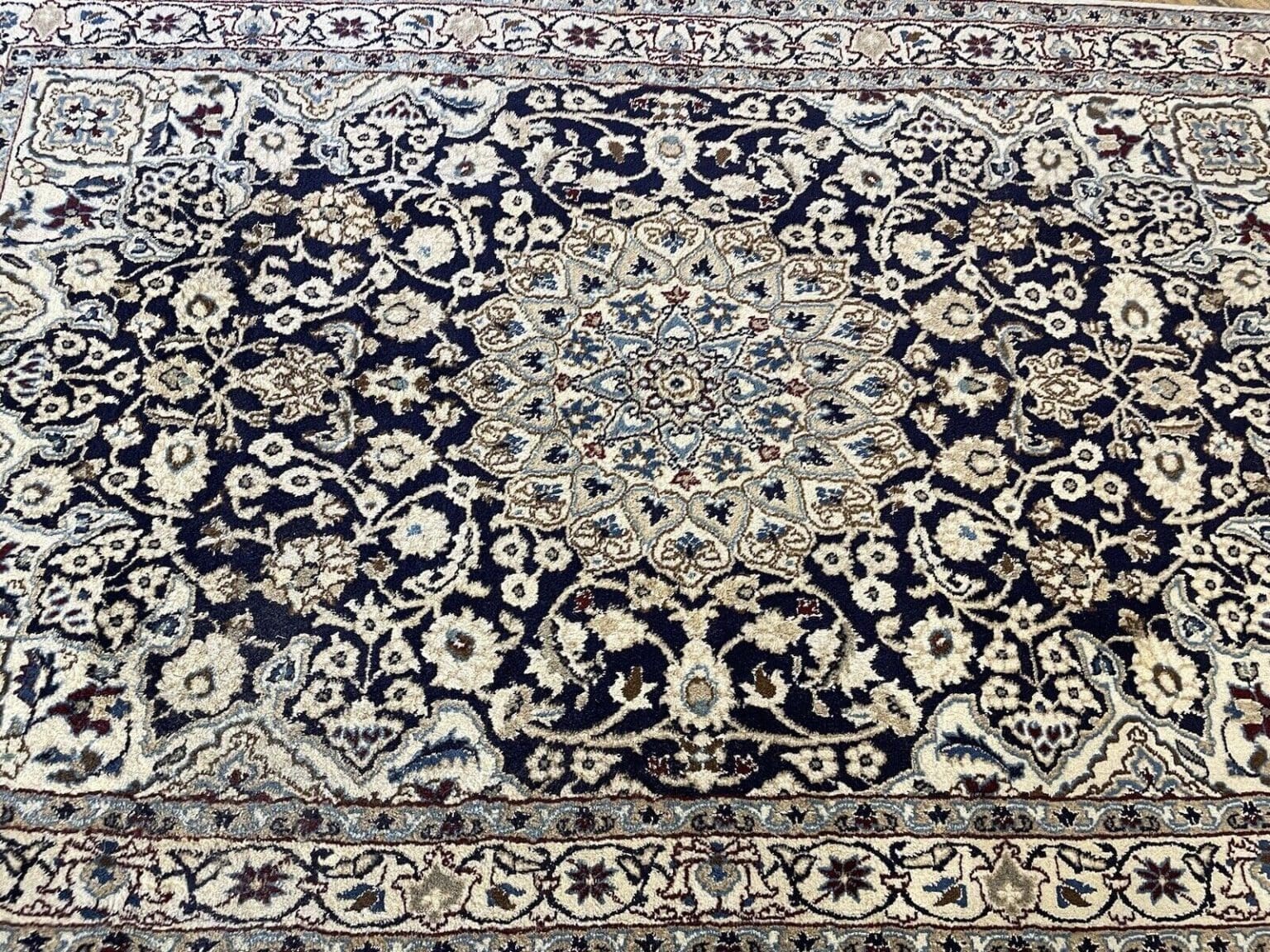 Persian Rug Nain 200x120 cm Wool Hand-knotted
