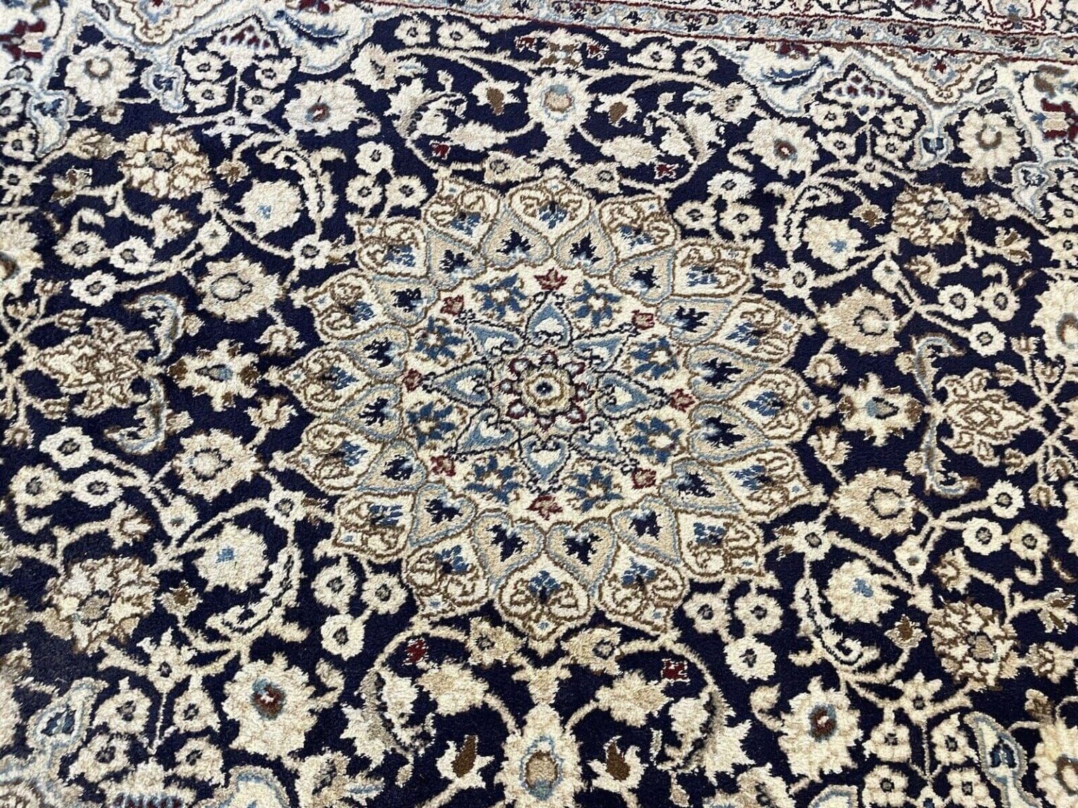 Persian Rug Nain 200x120 cm Wool Hand-knotted