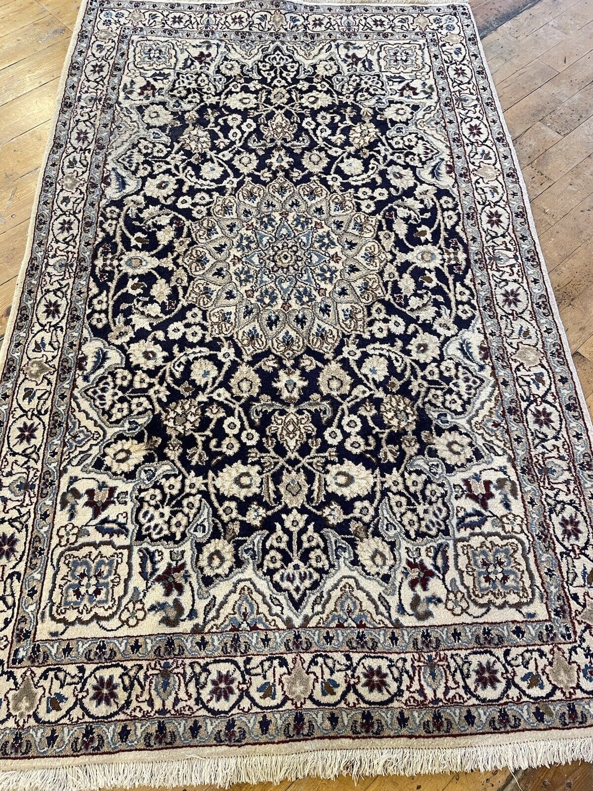 Persian Rug Nain 200x120 cm Wool Hand-knotted