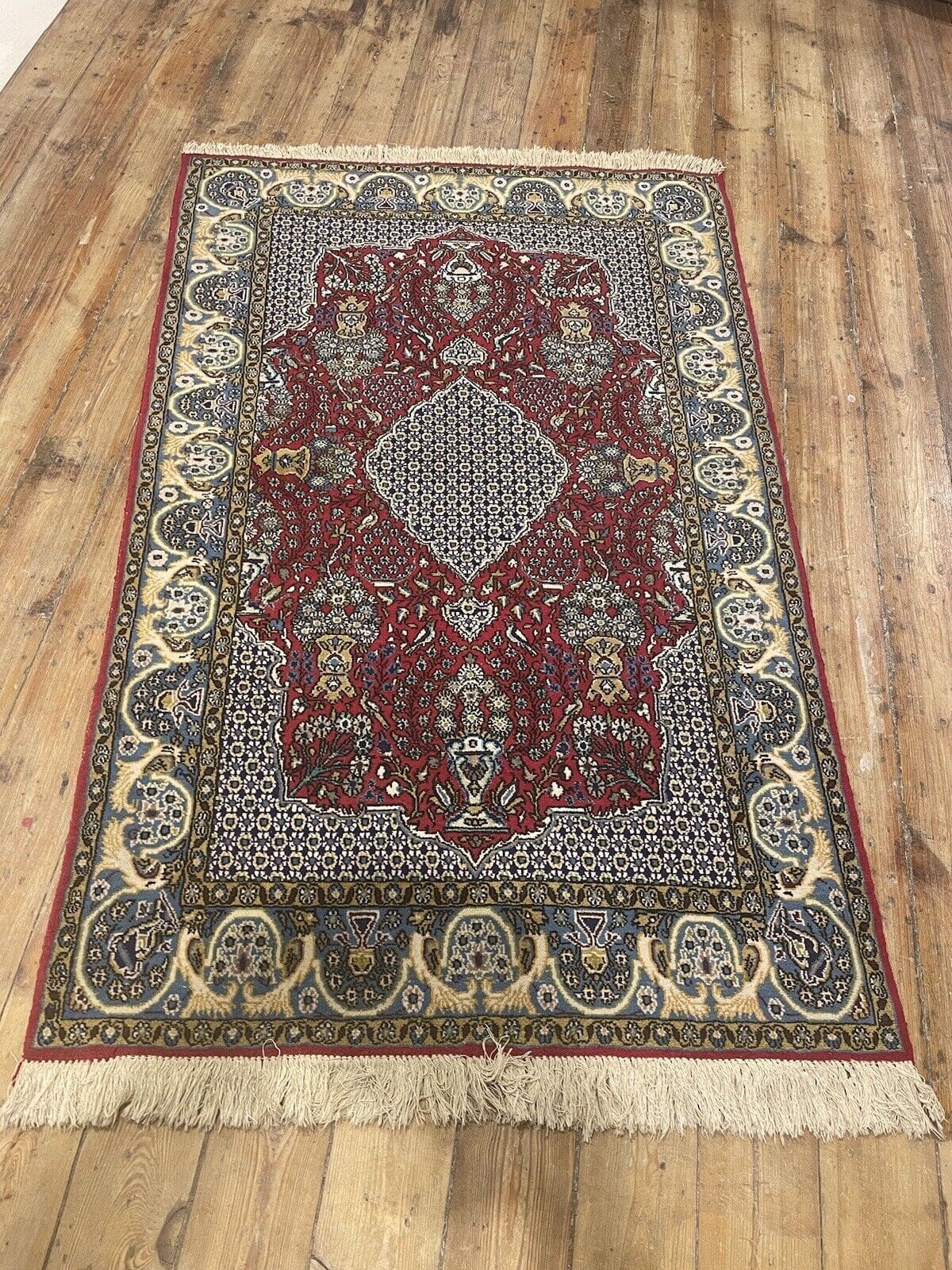 hochwertiger-ghom-perserteppich-grobe-155x105-cm-florhohe-10-12-mm-1-1 Persian Rug Qom 155 x 105 cm Wool Hand-knotted