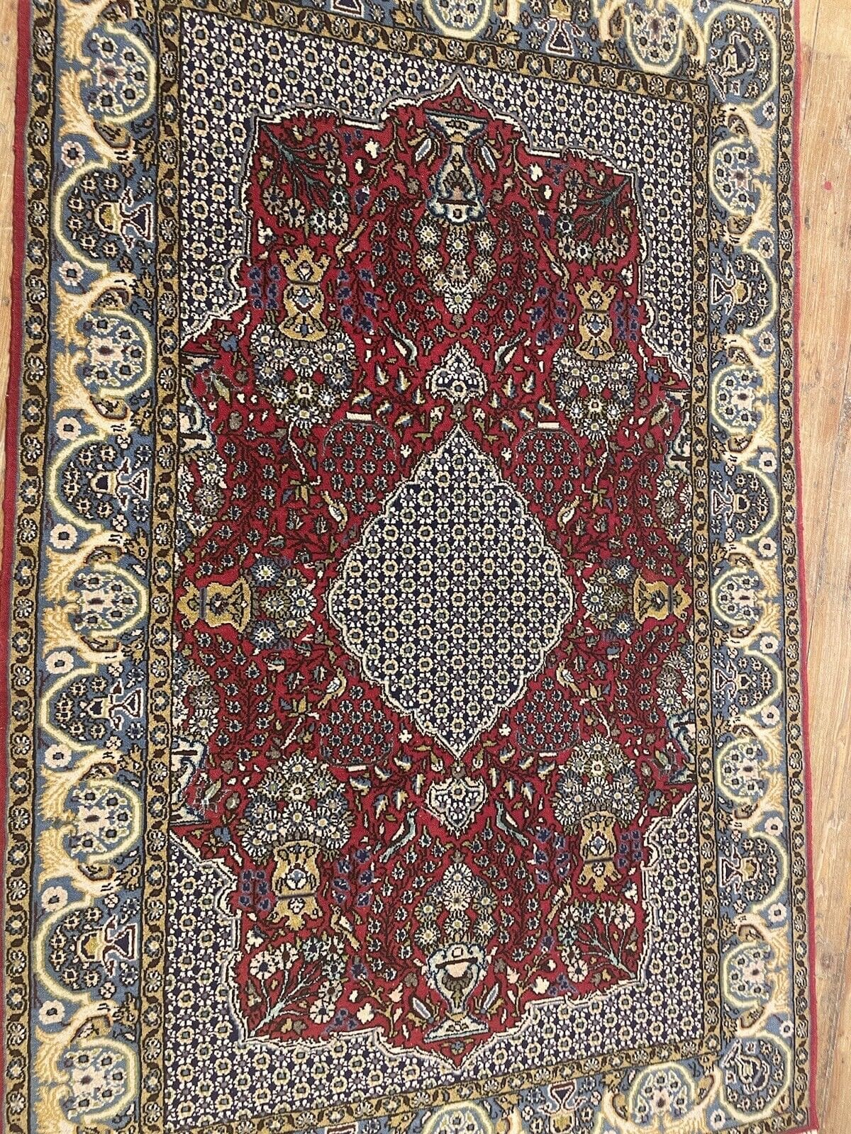 hochwertiger-ghom-perserteppich-grobe-155x105-cm-florhohe-10-12-mm-1-6 Persian Rug Qom 155 x 105 cm Wool Hand-knotted