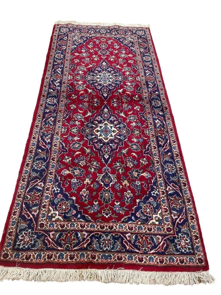 Persian Rug Kashan 200 x 90 cm Wool Hand-knotted