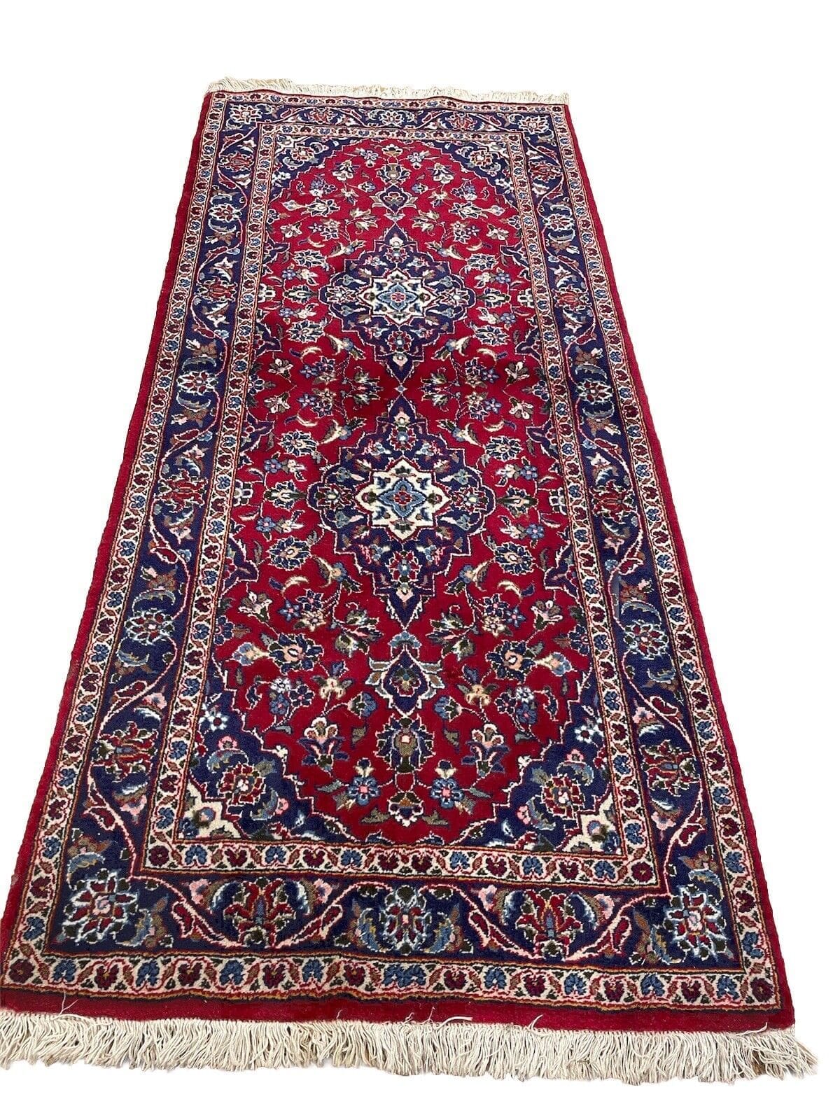 Persian Rug Kashan 200 x 90 cm Wool Hand-knotted