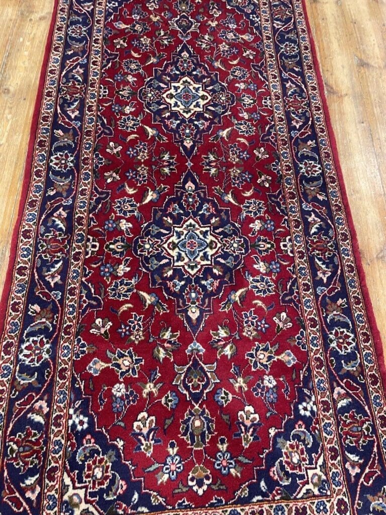 Persian Rug Kashan 200 x 90 cm Wool Hand-knotted