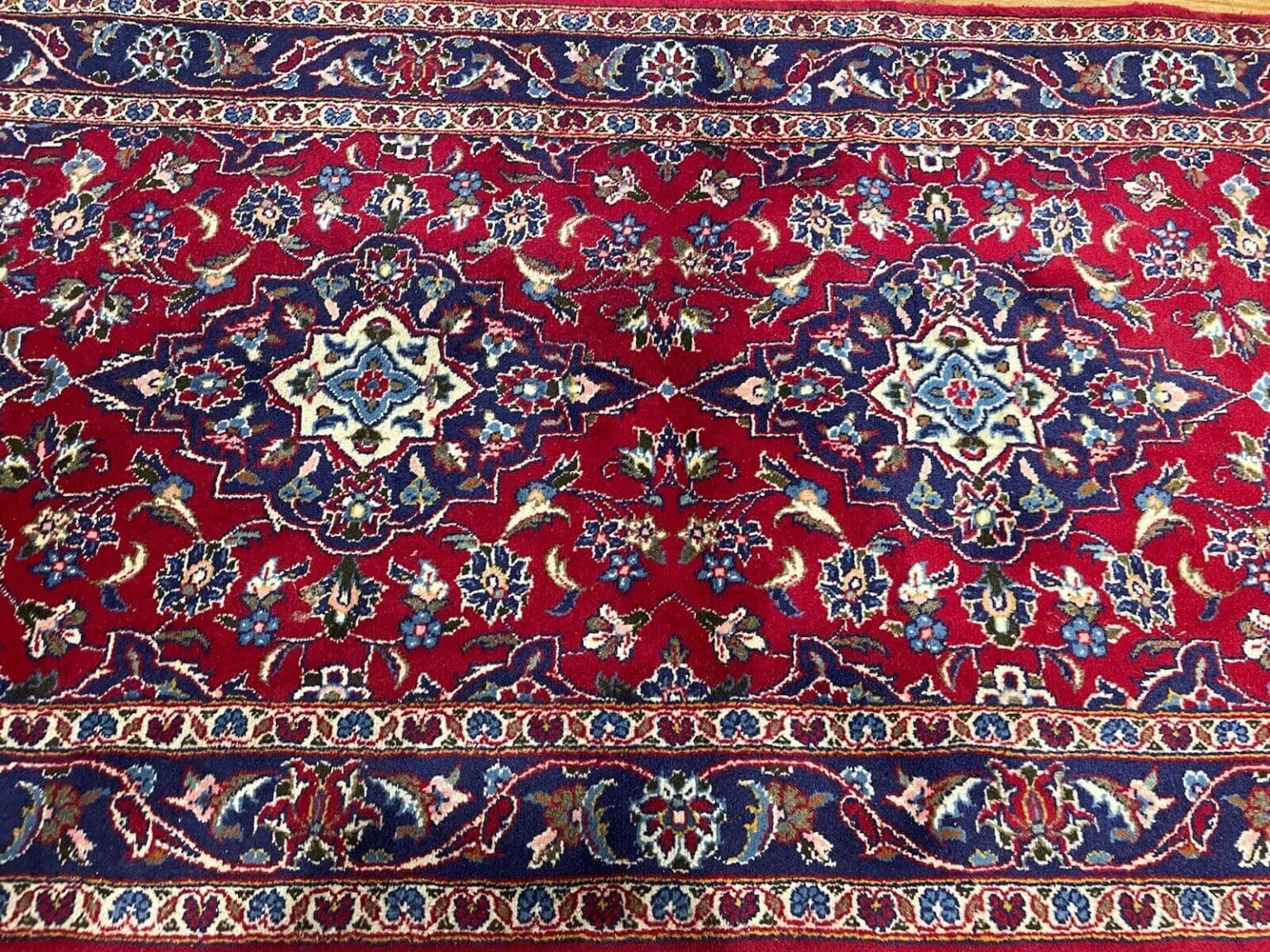 Persian Rug Kashan 200 x 90 cm Wool Hand-knotted