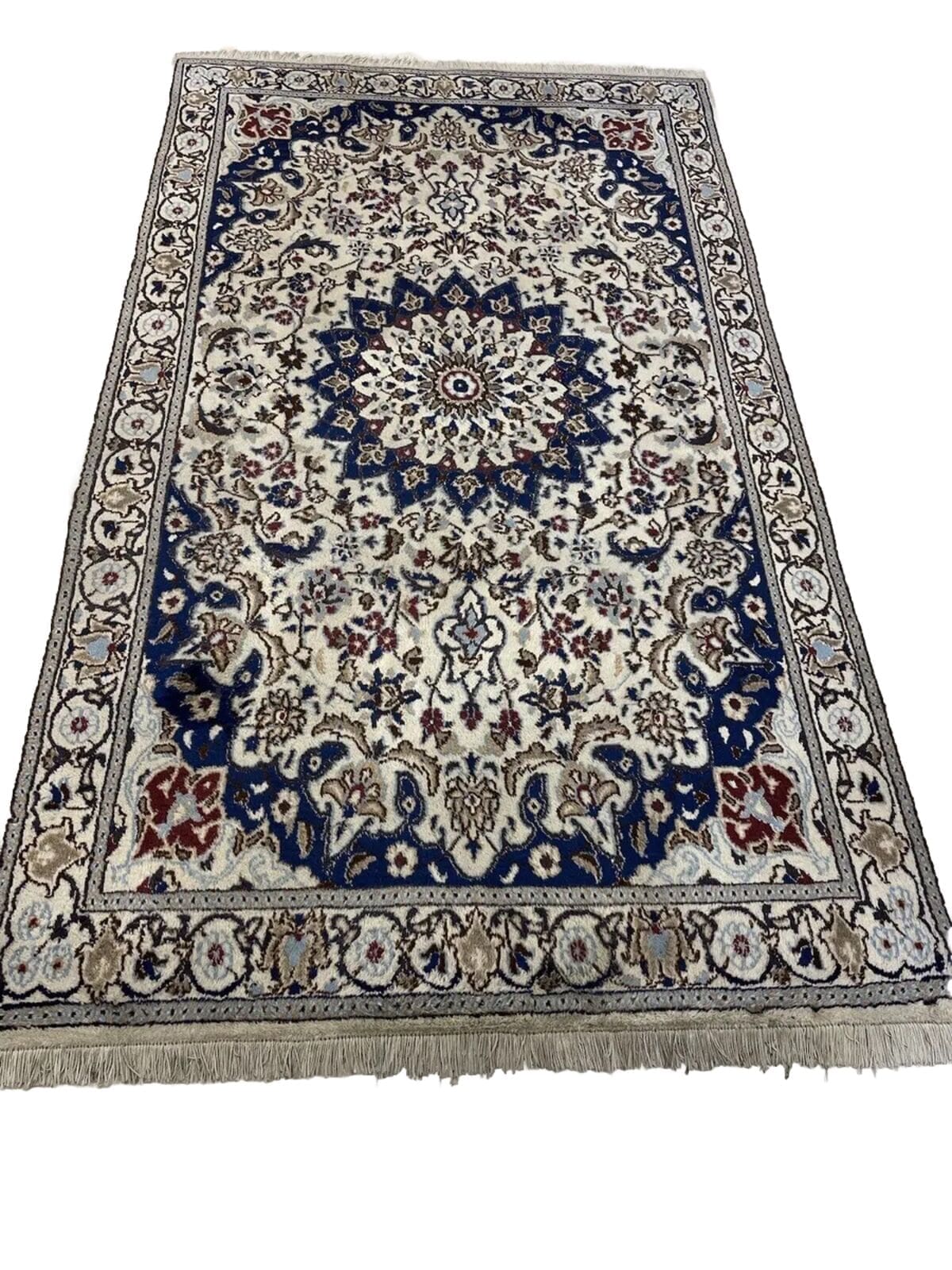 Persian Rug Nain 200x115 cm Wool Hand-knotted
