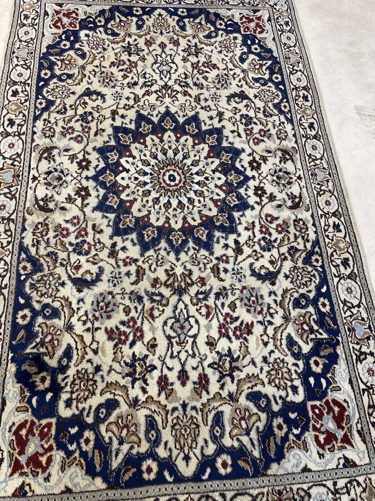 Persian Rug Nain 200x115 cm Wool Hand-knotted