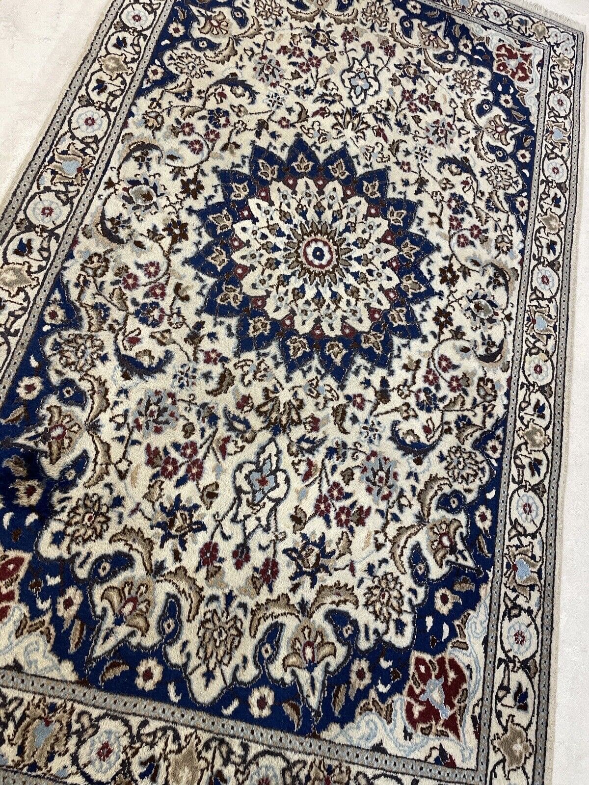 Persian Rug Nain 200x115 cm Wool Hand-knotted