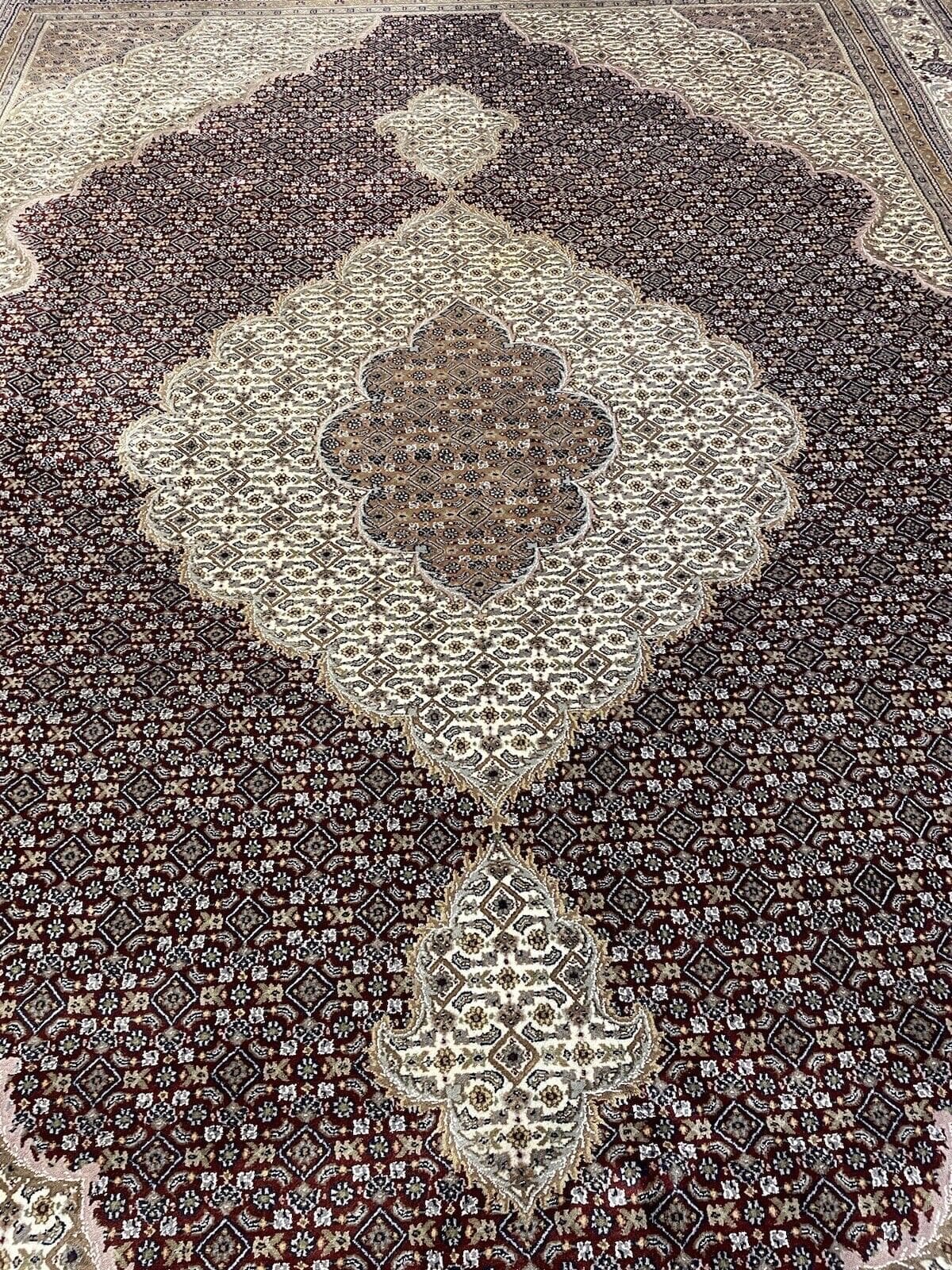 Persian Rug Tabriz 400 x 300 cm Wool Silk Hand-knotted