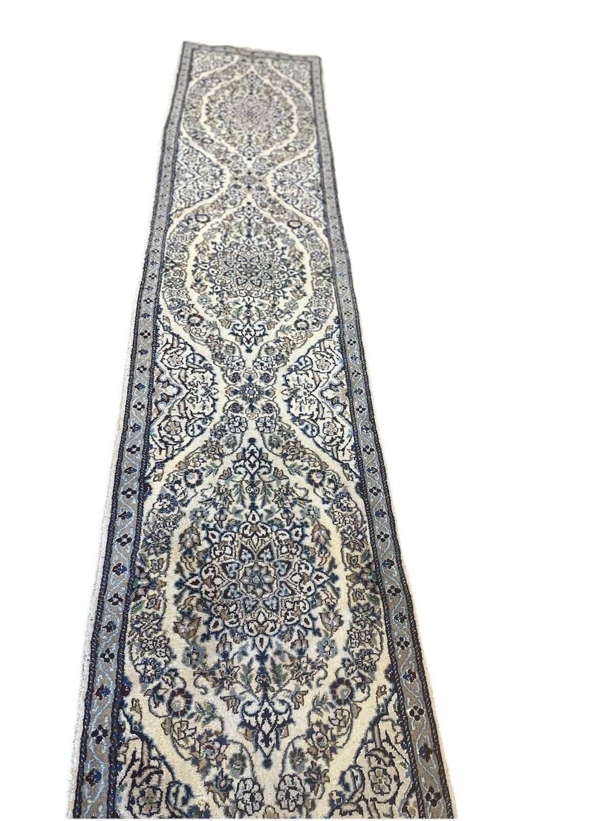 Persian Rug Nain 9 LA 310x65 cm Wool Silk Hand-knotted