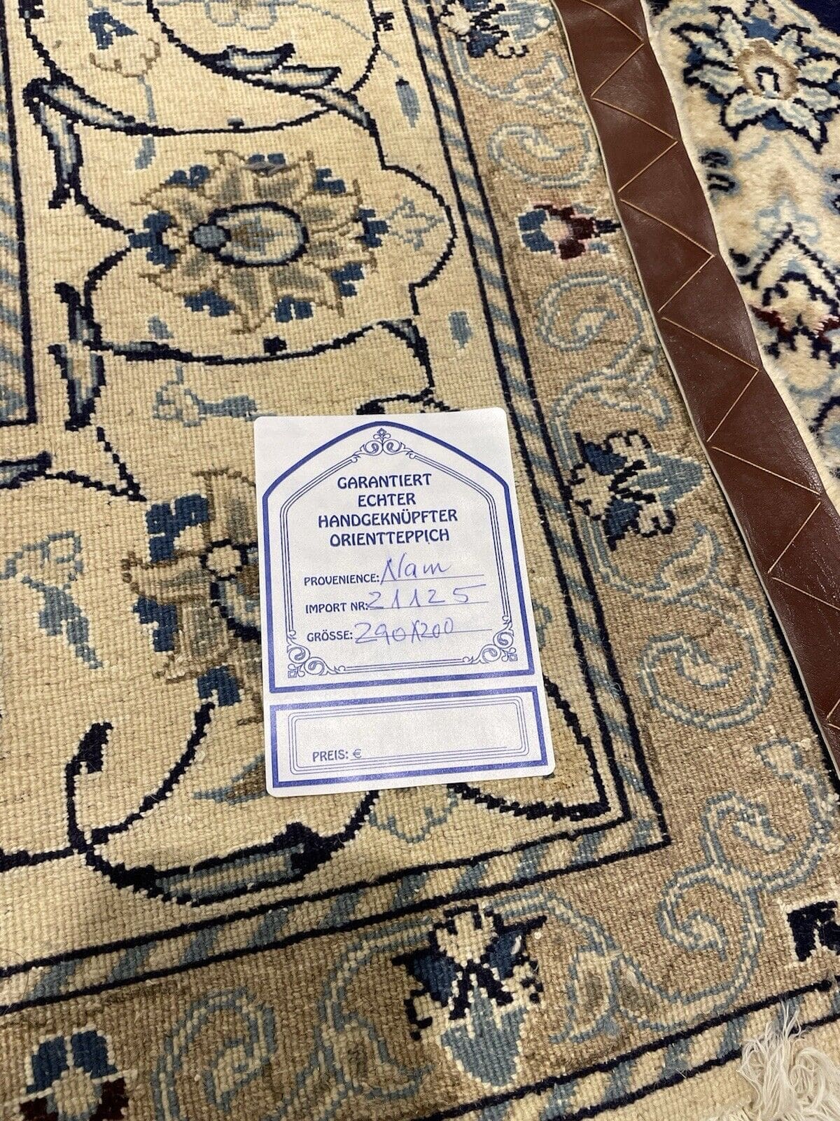 Persian Rug Nain 290x200 cm Wool Hand-knotted