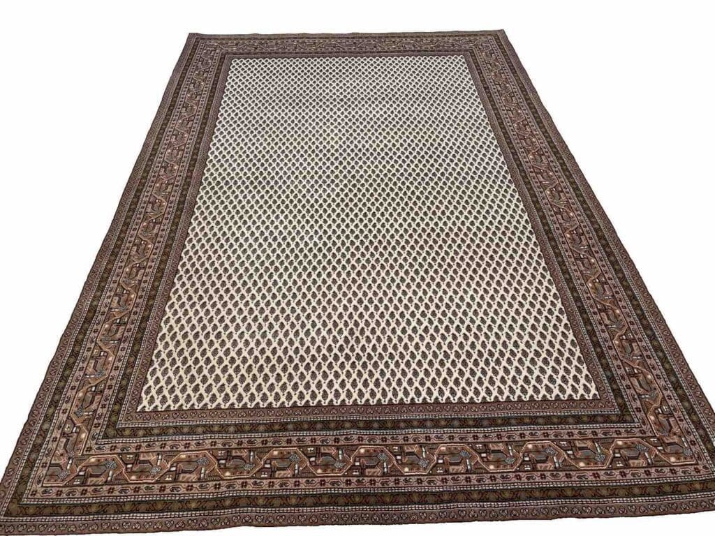 beige-sarough-mir-perserteppich-300x200-cm-380000-knoten-pro-qm-extrem-1 Persian Rug Sarouk 300 x 200 cm Cork wool Hand-knotted