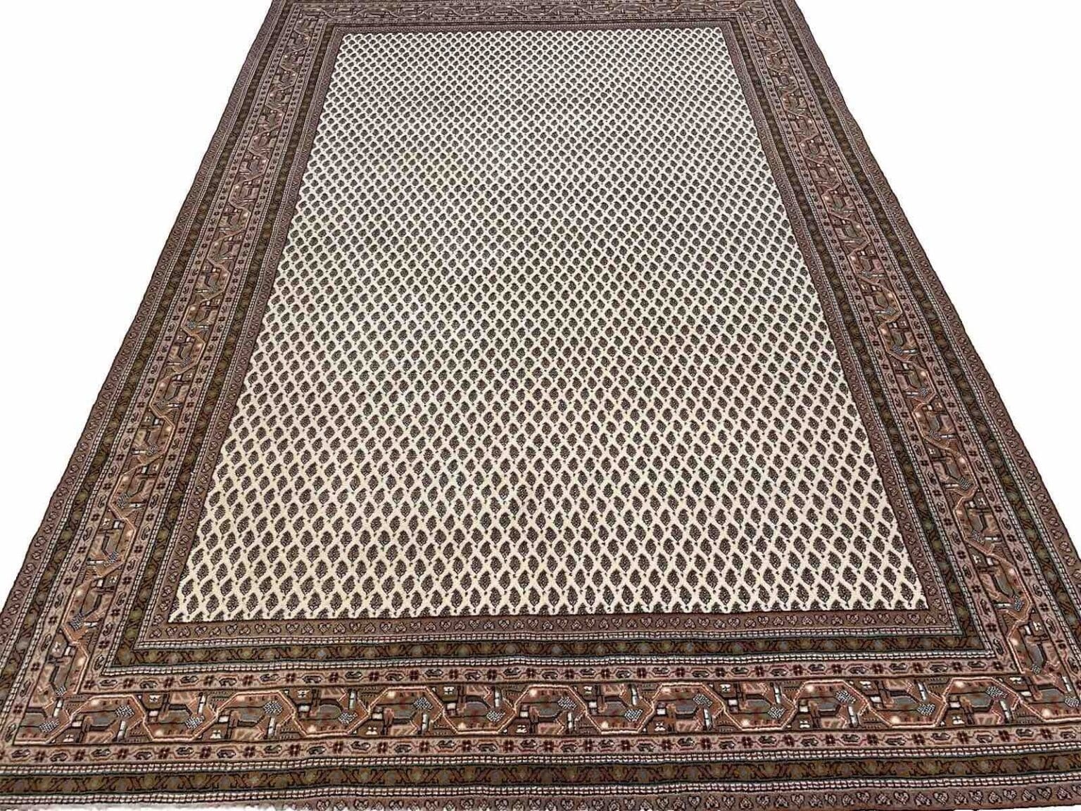 beige-sarough-mir-perserteppich-300x200-cm-380000-knoten-pro-qm-extrem-2 Persian Rug Sarouk 300 x 200 cm Cork wool Hand-knotted