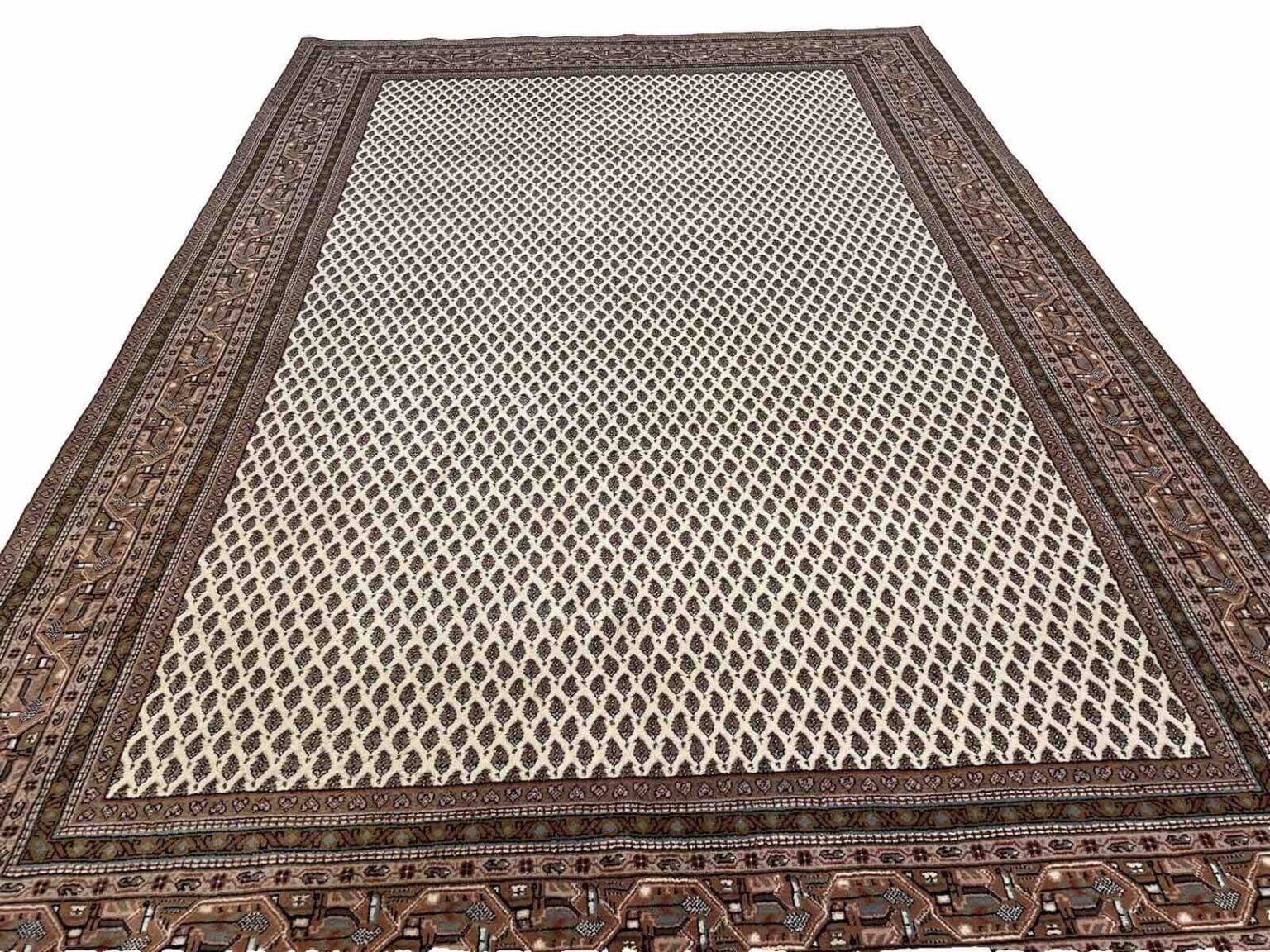 beige-sarough-mir-perserteppich-300x200-cm-380000-knoten-pro-qm-extrem-3 Persian Rug Sarouk 300 x 200 cm Cork wool Hand-knotted