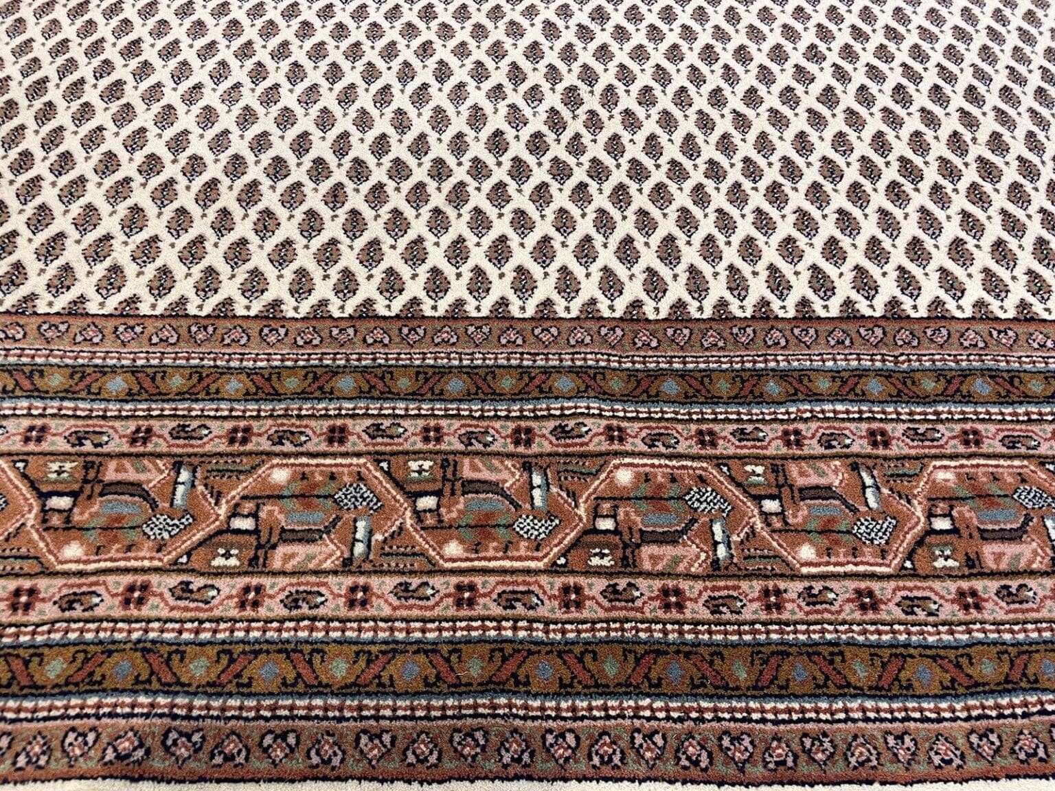 beige-sarough-mir-perserteppich-300x200-cm-380000-knoten-pro-qm-extrem-7 Persian Rug Sarouk 300 x 200 cm Cork wool Hand-knotted