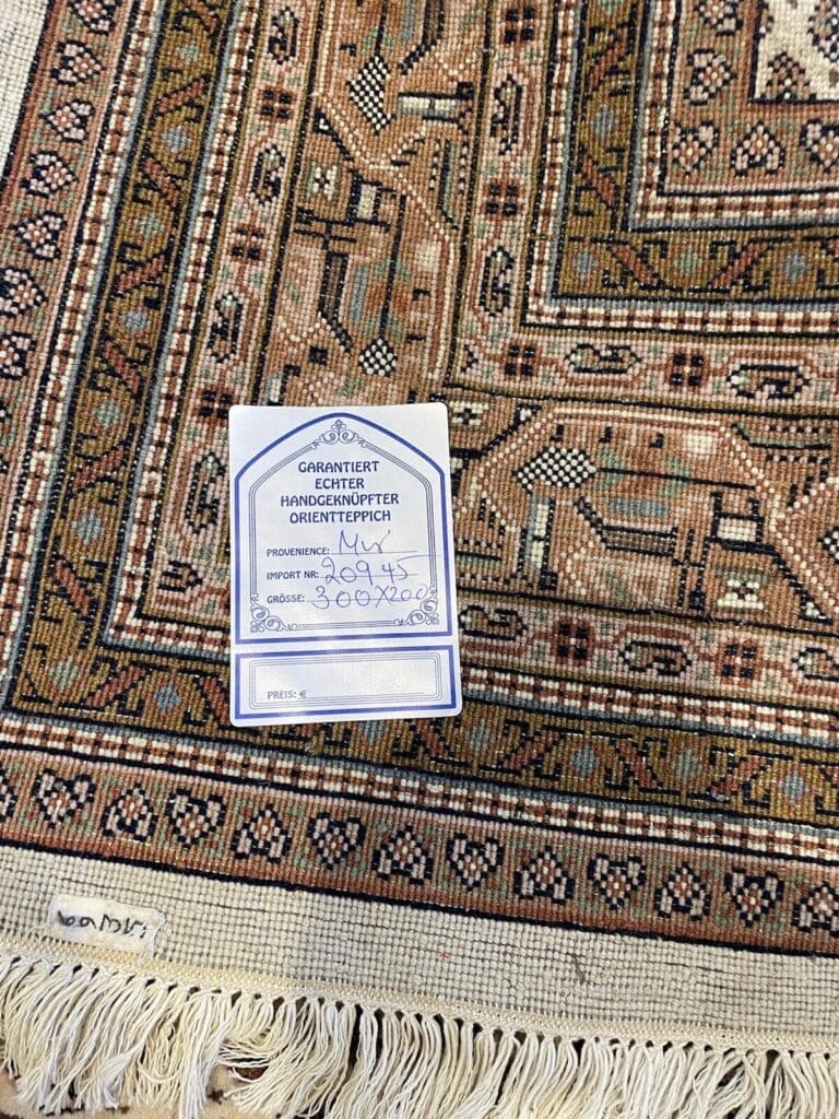 beige-sarough-mir-perserteppich-300x200-cm-380000-knoten-pro-qm-extrem-8 Persian Rug Sarouk 300 x 200 cm Cork wool Hand-knotted