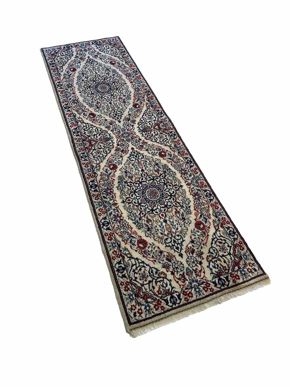 Persian Rug Nain 210x62 cm Wool Hand-knotted