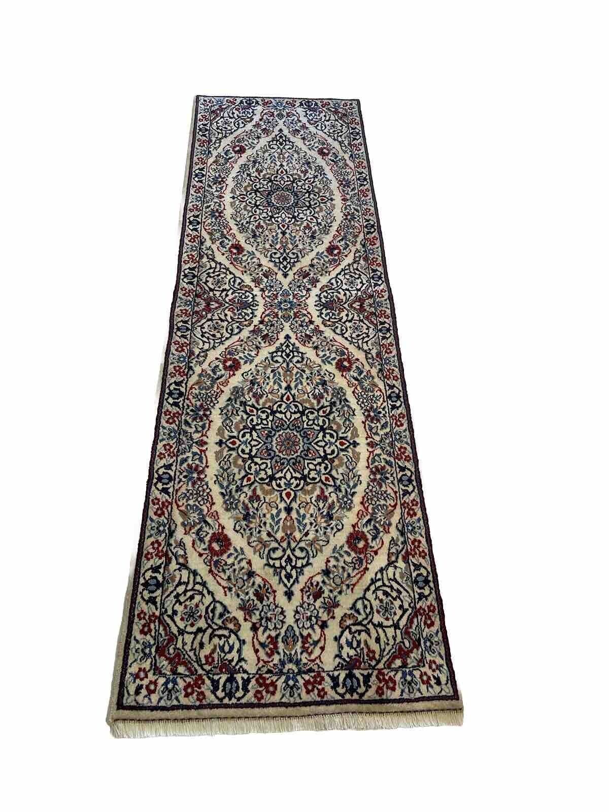 Persian Rug Nain 210x62 cm Wool Hand-knotted
